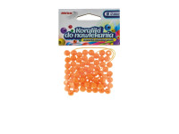 Koraliki do nawlekania 8mm K8-4 jasno pomarańczowy Brewis